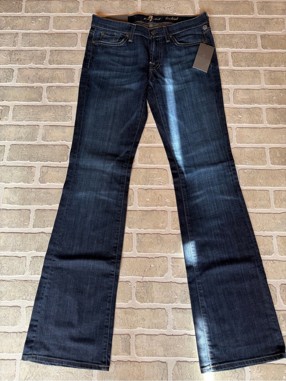 7 For All Mankind Dark Blue Bootcut Jeans